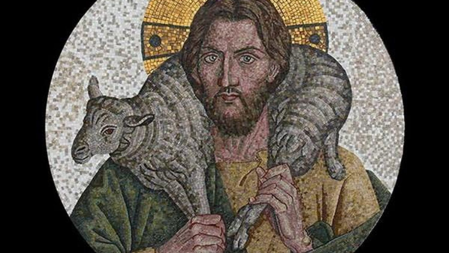 Мозаика добрый Пастырь Визанция